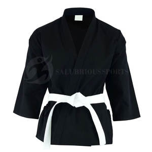 Uniforme de artes marciales de entrenamiento profesional con tela de algodón 100% Uniforme de karate para adultos para personalizar su propio logotipo de marca - Product Image 5