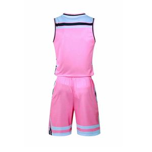 ชุดบาสเก็ตบอลชุดบาสเก็ตบอลชุดกีฬาตัดและเย็บโลโก้ตามต้องการ - Product Image 4