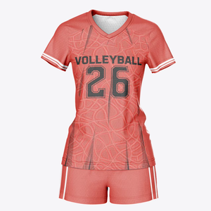 Ropa de Competición de Voleibol para Mujer, Jersey con Control de Humedad y Pantalones Cortos Compresivos - Product Image 5