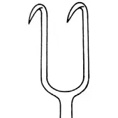 Hameçon de pêche manuel Joseph Hook 6 1/4 pouces à 2 pointes, tranchant 5 mm - Product Image 2