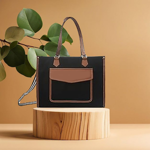 Tendencia de la moda de las mujeres de viaje de negocios de lona Casual clásico portátil cuaderno maletín documentos bolsa Maletín de lona maletín - Product Image 6