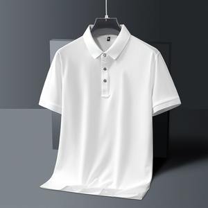 Polo de Manga Larga para Hombre, Estilo Golf, Corte Ajustado, Algodón de Alta Calidad, Tejido de Punto, Estampado Sólido y a Rayas, Estilo Casual - Product Image 1