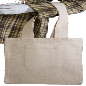 Sac fourre-tout 100% coton de grande capacité de qualité supérieure sac à provisions écologique avec logo personnalisable toile durable solide - Product Image 3