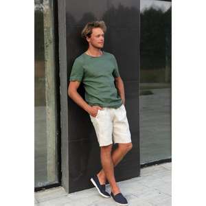Short en lin biologique pour homme Vêtements en lin naturel Short en lin biologique pour homme - Product Image 6