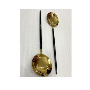 Juego de 2 cubiertos dorados para servir con esmalte para el hogar a precio barato, juegos para servir ensaladas de latón para cocina y mesa - Product Image 5
