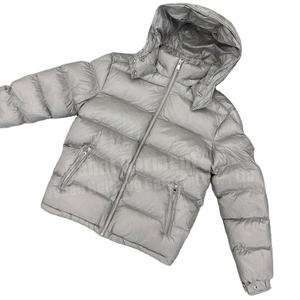 Veste matelassée brillante pour enfants avec capuche, manteau d'hiver matelassé brillant pour garçons et filles, vêtements d'extérieur rembourrés à haute brillance, veste à bulles chaude - Product Image 1