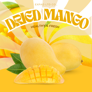 มะม่วงอบแห้งคุณภาพสูงสำหรับส่งออก ยี่ห้อ KONG มะม่วงหั่นเป็นชิ้น - Product Image 1