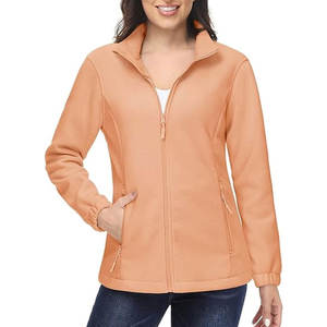 Veste en polaire légère pour femmes, à fermeture éclair intégrale, douce et chaude, à manches longues, avec poches, pour l'hiver, vente en gros - Product Image 2