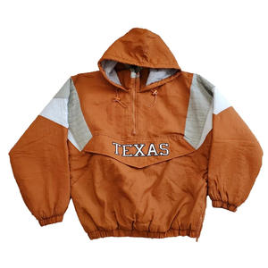 American Style 100% polyester Windbreaker Jacket Stand Collar Half-Zip Pullover Customizable Logo Baggy <b>Raincoat</b> Winter Season - Product Image 1