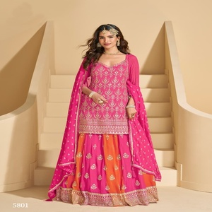 Georgette exclusive avec broderie travail Salwar costume femme fabricant de mode et fournisseur de Surat - Product Image 1