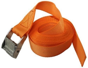 Haute qualité SANBOO 2.5cm boucle sangle Durable Polyester Orange noir Cargo arrimage sangles à cliquet avec serrure 10 tonnes - Product Image 2
