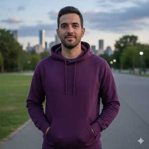 เสื้อฮู้ดสวมหัวผ้า360gsm โพลีเอสเตอร์/ ผ้าฝ้ายหนาสำหรับผู้ชายสำหรับฤดูร้อนออกแบบได้ตามต้องการ - Product Image 3