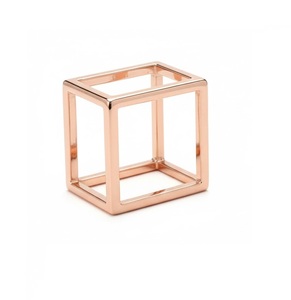 Nouvel anneau de serviette en métal plaqué or rose, décoration de Noël, anneau de serviette en gros - Product Image 1