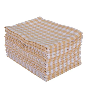 Lot de 6 serviettes jetables rayées en coton recyclé, à séchage rapide, personnalisables pour le golf et l'entretien automobile. - Product Image 1