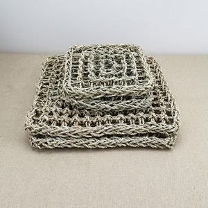 Cheapest price chewable rabbit <b>toy</b> bedding woven seagrass bunny bed natural sea grass cage pad - Product Image 1