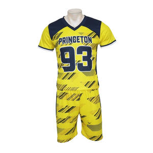 ชุดยูนิฟอร์มฟุตบอลอเมริกันแบบ 7 คนต่อทีม พิมพ์โลโก้ตามสั่ง ลายธงชาติอเมริกัน ระบายอากาศได้ดี ลาย 3 มิติ ชุดเสื้อเจอร์ซีย์ ไซส์พลัส ออกแบบตามสั่ง - Product Image 1