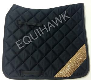 Almohadilla de sillín de doma inglesa occidental más vendida, cordón de moda, tela brillante, cojín de alta densidad, algodón gofre para caballos - Product Image 6