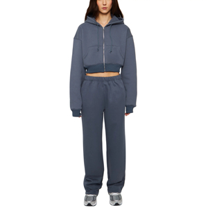 Survêtement en coton personnalisé pour femmes Vêtements de sport décontractés Survêtements de jogging Survêtements Vente en gros pour femmes - Product Image 1