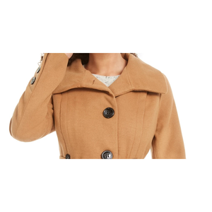 Madden Girl Junior's Casual Belted <b>Skirted</b> <b>Coat</b> Yellow Size Small-for Autumn - Product Image 2