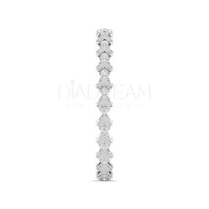 Women's Designer 925 Sterling Silver <b>Bangles</b> Full Bezel <b>Set</b> Moissanite Diamond Gold Plated Fancy Style for Party Gift Occasions - Product Image 2