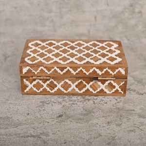 Boîte en bois Boîtes de rangement pour cadeaux en incrustation de résine avec logo personnalisé avec nacre Fabrication indienne Boîtes en bois et en bambou - Product Image 2