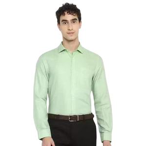 Chemises en flanelle pour hommes, nouvelle conception OEM, anti-rides, fermeture éclair, manches longues, coton respirant, décontractées, slim, printemps - Product Image 6