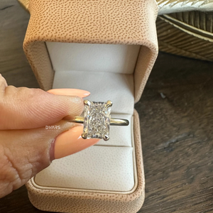 แหวนเพชร CVD สำหรับผู้หญิงสำหรับงานหมั้นแต่งงานเครื่องประดับชั้นดีของขวัญจากนักออกแบบในห้องปฏิบัติการที่สง่างาม - Product Image 1