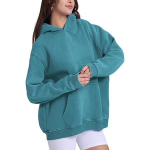 Wholesale Acid Wash Hoodie for Men Oversized Streetwear Custom Fashion Pullover Hoodies Factory Bulk Clothing <b>Maker</b> - Product Image 3