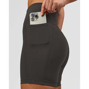 Shorts Fusion Ultra High-Rise 6 con Bolsillos para Mujer - Onyx - Product Image 5