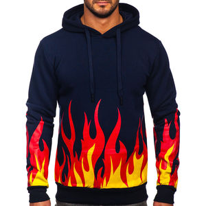 Offres Spéciales hommes vêtements logo personnalisé mode sublimé pull à capuche surdimensionné vente entière contraste couleur hommes à capuche - Product Image 1