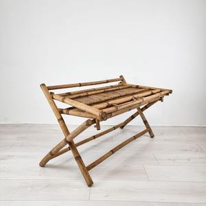 Banco de sofá de bambú sólido para decoración de pasillo de entrada bancos plegables naturales minimalistas OEM aceptar - Product Image 2