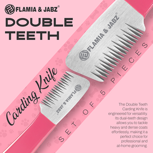 Couteaux à débourrer en acier inoxydable écologiques pour les peignes de toilettage des chiens de race Terrier - Product Image 6