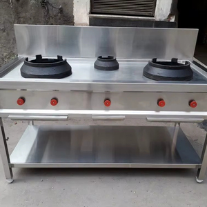 Estufa de Gas LPG Comercial de 4 Quemadores con Llama Azul y Función Impermeable para Uso Doméstico en Soporte - Product Image 1