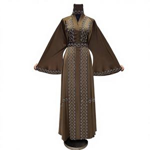 Abaya Moderne Vintage 2026 pour Femme, Faite à la Main avec Perles, Vêtement Islamique Élégant en Nida Premium, Couverture Complète, Idéale pour le Bureau et les Sorties Décontractées - Product Image 1