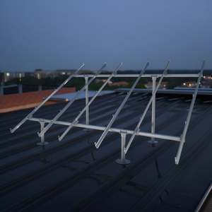 Kit de montage solaire pour toit plat 5 kW, membrane PV, aluminium anodisé et acier inoxydable - Product Image 3