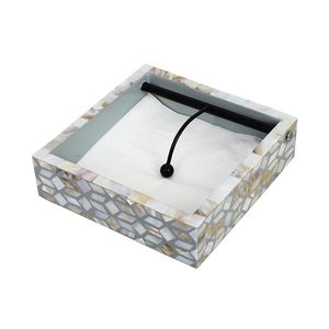Meilleure qualité élégante personnalisable résine nacre boîte à mouchoirs conteneur de stockage pour restaurant et hôtel nouvelle vente - Product Image 6