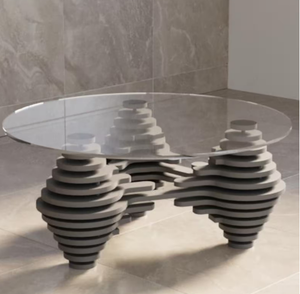 Mesa de Centro Paramétrica Moderna de Lujo, Extraíble y Ligera, para Hogar, Oficina u Hotel, Decoración Única para el Hogar - Product Image 4