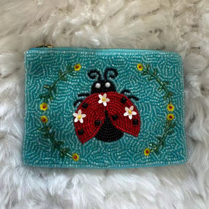 Handmade Beaded Bohemian Purse Embroidery Button Chains Design Customizable Color Lightweight Eco-Friendly Coin Purse for <b>Women</b> - Product Image 1