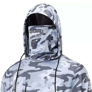 Camisa de pesca personalizada de alta calidad UPF50 + de secado rápido UV que absorbe la humedad transpirable 100% poliéster de manga larga de talla grande - Product Image 4