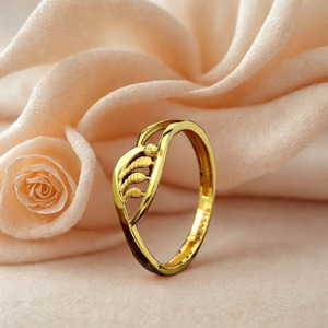 Simple Gold Leaf <b>Ring</b> for Women Minimalist Nature Inspired Design Elegant Stylish <b>Finger</b> <b>Ring</b> for Daily Wear Jewelry gold <b>ring</b> - Product Image 4