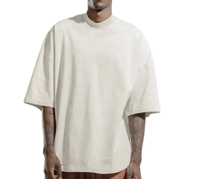 Nueva Camiseta de algodón Premium 240 Gsm para hombre, ropa de calle de gran tamaño con estampado personalizado, camiseta lavada Vintage para hombre - Product Image 2