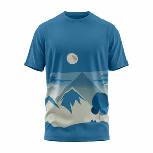 High Quality 100% Polyester Breathable Anti-Wrinkle Quick Dry Heat-Transfer Printed T-Shirt <b>Hip</b> Hop Style Plus Size Jersey Short - Product Image 6