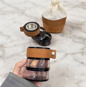Quemador de Incienso de Sándalo Ecológico Transparente Moderno con Correa de Cuero, Difusor de Aromaterapia para Uso en Todas las Estaciones - Product Image 1