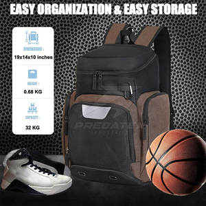 Logotipo personalizado hecho en Pakistán Bolsa de baloncesto Bolsa de equipo ligera Bolsas de baloncesto más vendidas - Product Image 2