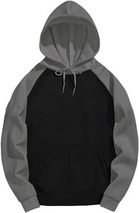 Ensemble sweat-shirt 2 pièces décontracté pour homme, couleur unie, pull à capuche à manches longues, écologique, respirant, polyester/coton, 300g, polaire - Product Image 5