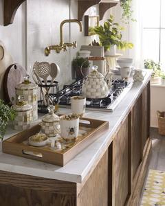 Plateaux de service et de rangement multifonctionnels en bois de style européen pour la cuisine et la salle de bain - Product Image 5