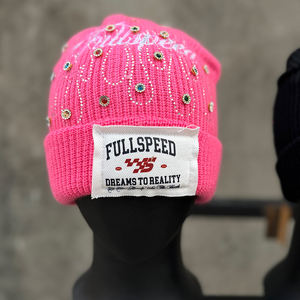 Prix de gros, bonnets d'extérieur avec votre logo, matériau personnalisé, bonnets en strass pour la vente en ligne - Product Image 4