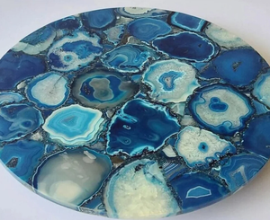 Handcrafted Polished Agate Seal <b>Stone</b> Luxury Home Decor Religious Flower Model Pattern <b>Resin</b> Customized Color High Crafted - Product Image 2