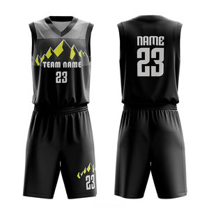 Calidad superior mejor uniforme de baloncesto nueva llegada transpirable antibacteriano precio al por mayor tendencia uniforme de baloncesto - Product Image 6