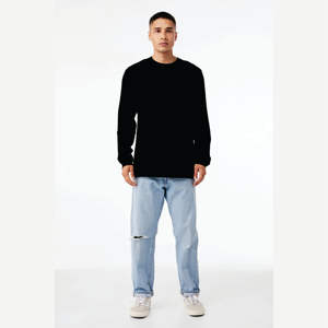 T-shirt en jersey à manches longues unisexe-Noir vintage, 100% coton Airlume, 4.2 oz - Product Image 4